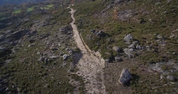 Aerial, Offroad With a Jeep At Cela, Portugal — стоковое видео