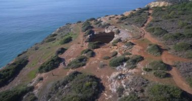 Aerial, Praia Da Corredoura, Grottas, Praia Da Benagil, Portekiz