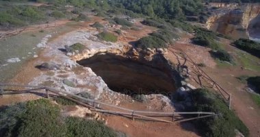 Aerial, Praia Da Corredoura, Grottas, Praia Da Benagil, Portekiz