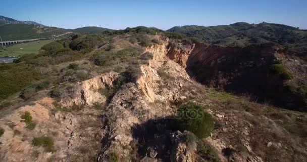 Antenn, Parque Natural Del Estrecho, Tarifa, Spanien — Stockvideo