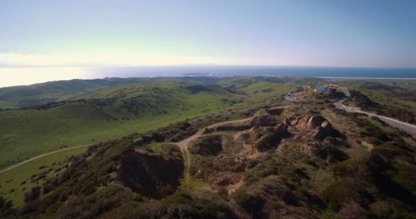 Antenn, Parque Natural Del Estrecho, Tarifa, Spanien — Stockvideo