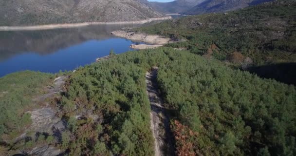 Vue Aérienne, Vol Au-dessus De Rio Homem, Portugal — Video