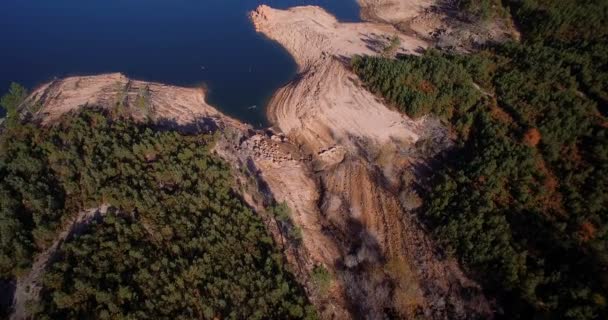 Aerial, Flight Over Rio Homem, Portugal — Stock Video
