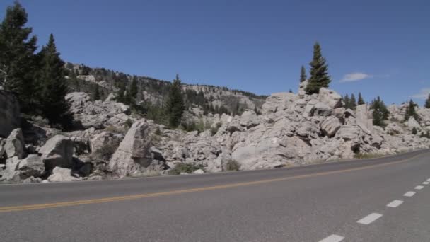 Canyon Junction, Yellowstone National Park, United States — Stock Video