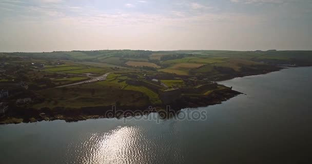 Antenne, Charles Fort, Kinsale, County Cork, Ierland — Stockvideo