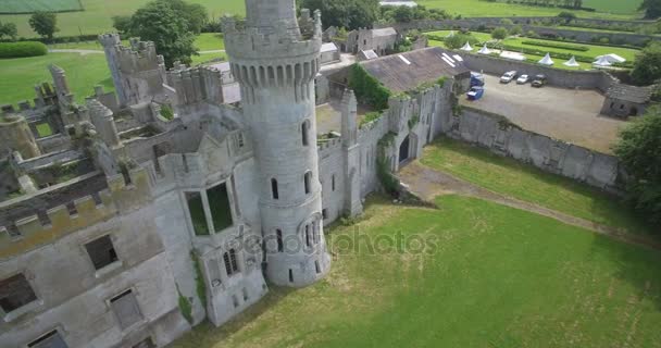 Aerial, Ducketts Grove And Gardens, County Carlow, Irlanda — Vídeo de Stock