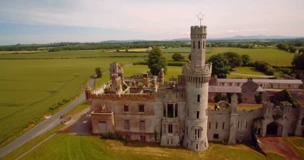 Aerial, Ducketts Grove And Gardens, Condado de Carlow, Irlanda — Vídeos de Stock