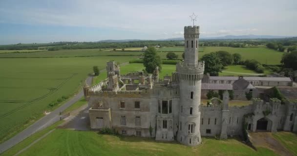 Aerial, Ducketts Grove And Gardens, Condado de Carlow, Irlanda — Vídeos de Stock