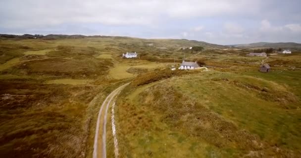 Aerial, Irish Cliffs, County Cork, Ireland — Stock Video