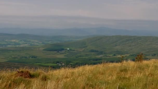 Kerry, breed landschap Pan, County Kerry, Ierland - getrapte versie — Stockvideo