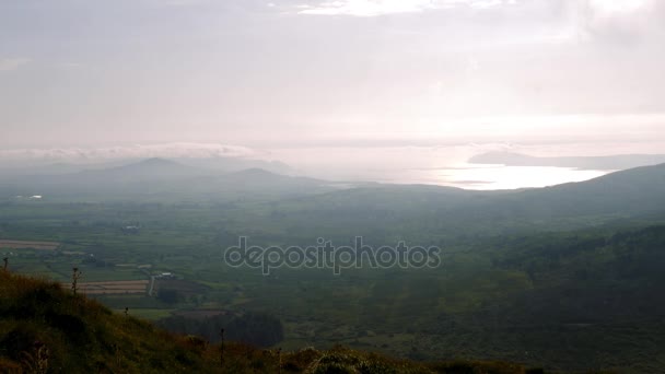 Szeroki widok z Weatherstation, County Cork, Irlandia - wersja stopniem — Wideo stockowe