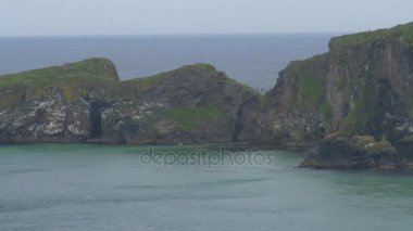 Carrick-A-Rede halat köprü bakış açısı, Kuzey İrlanda - yerli versiyonu