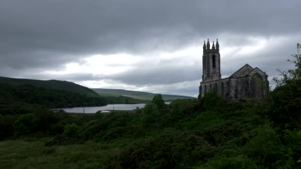 Ruine de l'église Poison Glen And Dunlewey, comté de Mayo, Irlande - Version autochtone — Video
