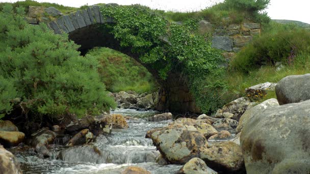 Δηλητήριο Glen γέφυρα, ποτάμι Devlin, County Donegal, Ιρλανδία - βαθμολογείται έκδοση — Αρχείο Βίντεο