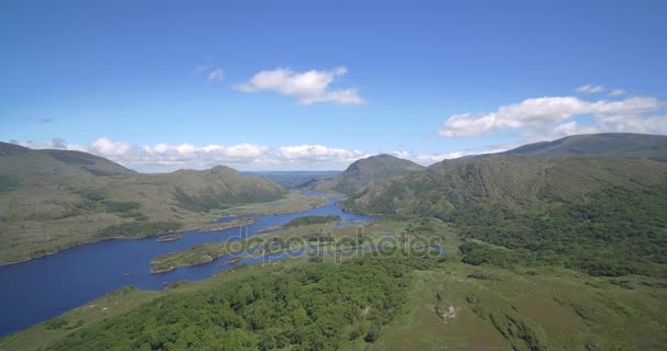 Aerial, Ladies View, County Kerry, ไอร์แลนด์ - เวอร์ชั่นพื้นเมือง — วีดีโอสต็อก