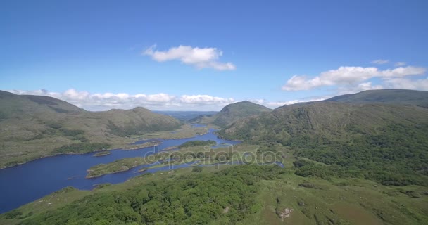 Antenne, Damen-Ansicht, county kerry, irland - native version — Stockvideo