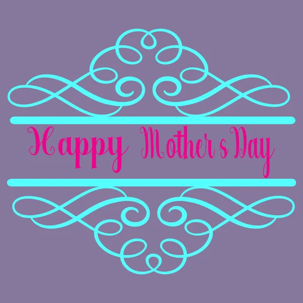 Happy Mothers Day Vector Background Gift Para Mother Illustration Gift — Vector de stock