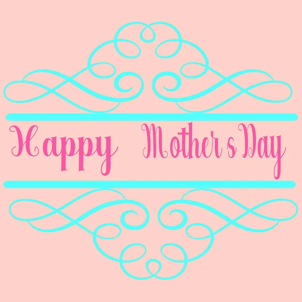 Glücklicher Muttertag Hintergrund Vektor Illustration Gutschein Für Mutter Muttertag Mumiengeschenk — Stockvektor