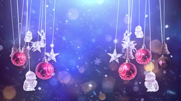 Decoraciones de Navidad — Vídeo de stock