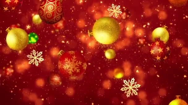 Natal Glitters Decorações — Vídeo de Stock
