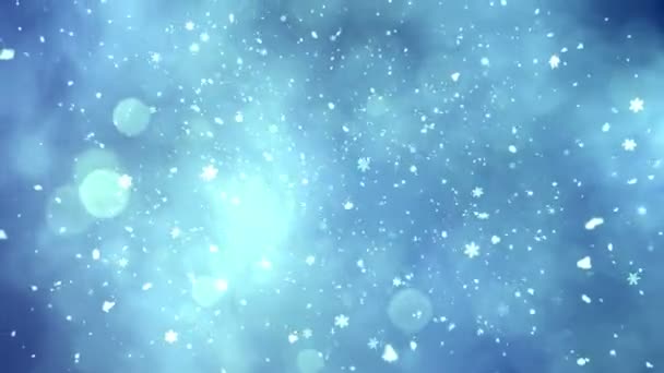 Schnee zu Weihnachten — Stockvideo