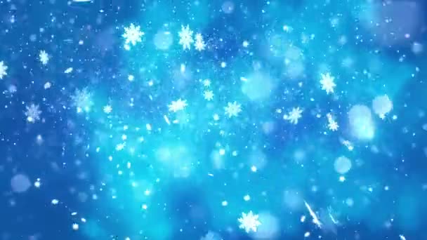 Kerstmis sneeuw glinstert — Stockvideo