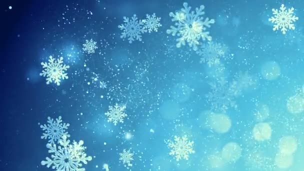 Copos de nieve de Navidad — Vídeos de Stock