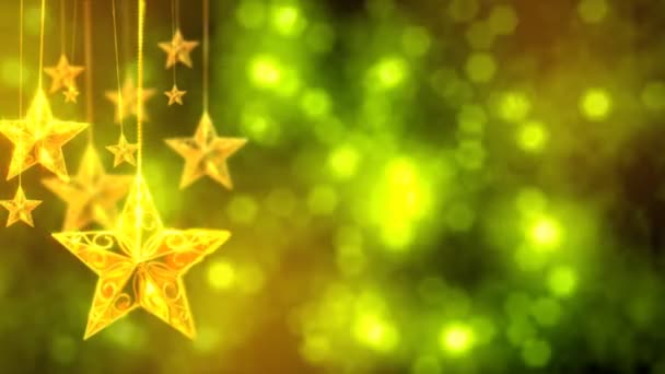 Vánoční hvězdy — Stock video