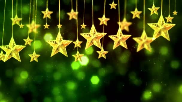 Noel Yıldızları Dekorasyonları — Stok video