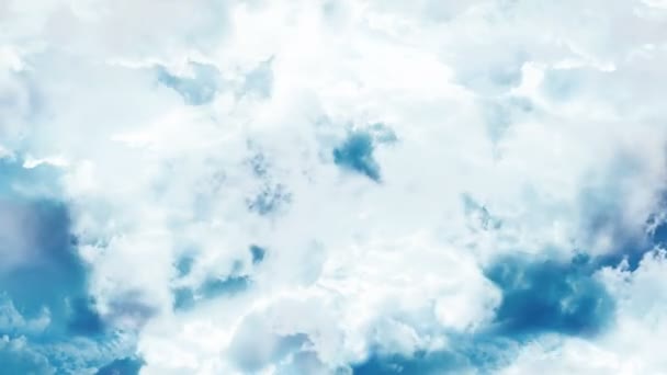 Nubes animación fondo — Vídeo de stock