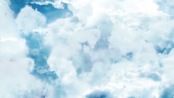 Bulutlar canlandırma arkaplanı — Stok video