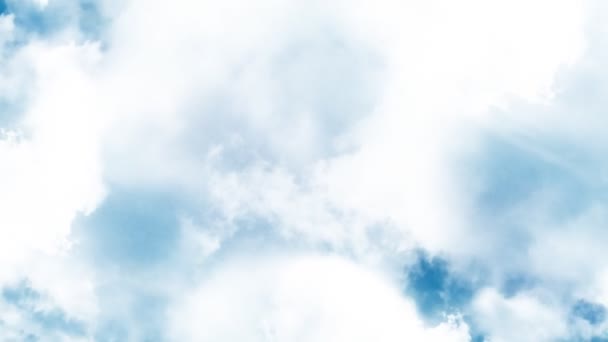 Nubes volando fondo de animación — Vídeo de stock
