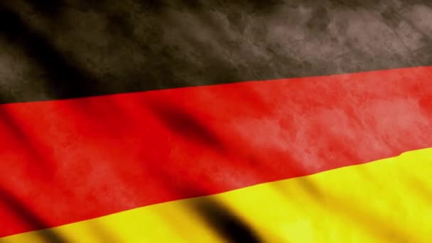 Niemcy flagi — Wideo stockowe
