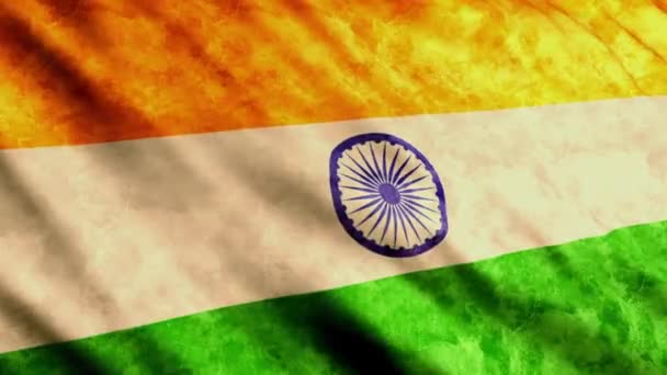 印度国旗 — 图库视频影像