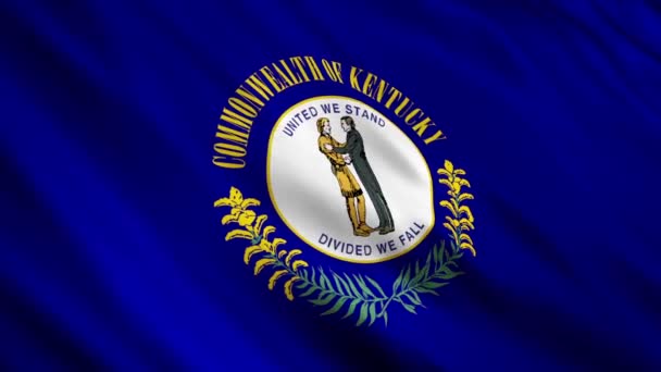 Bandera del Estado de Kentucky — Vídeos de Stock