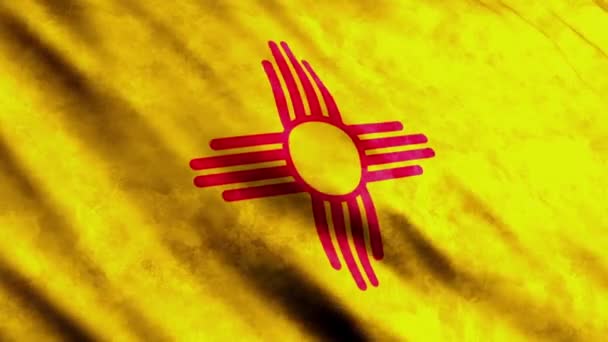 Прапор штату Нью-Мексико — стокове відео
