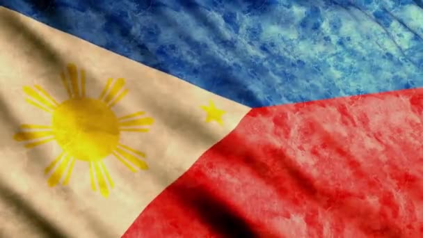 Flaga Filipin — Wideo stockowe