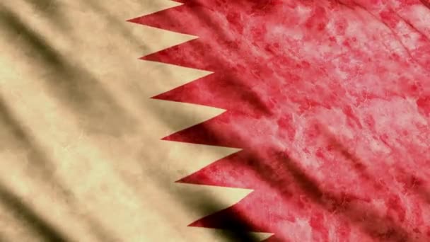 Флаг Катара — стоковое видео