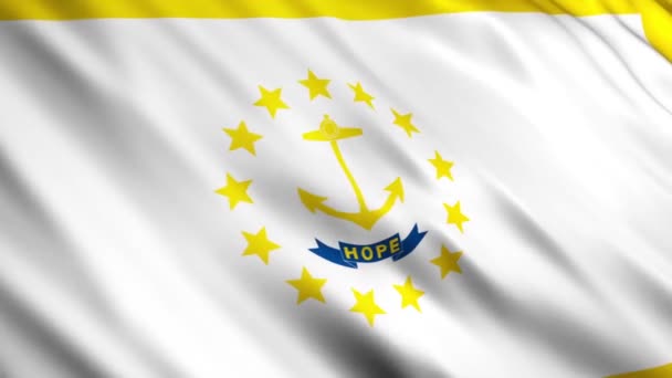 Rhode Island State flag — Stock video