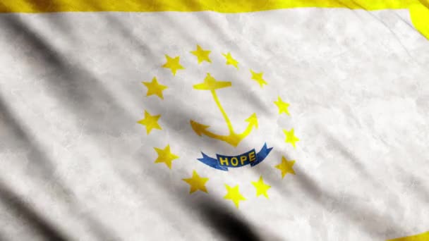 Bandeira do Estado de Rhode Island — Vídeo de Stock