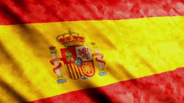 Bandera de España — Vídeo de stock