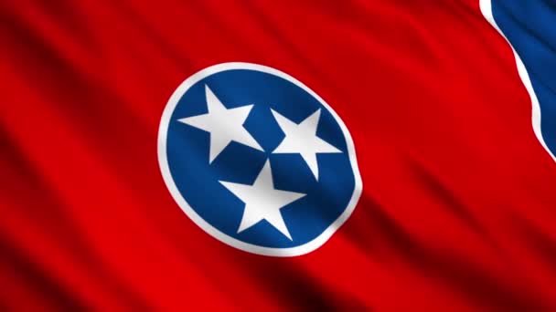 Bandeira do Estado do Tennessee — Vídeo de Stock