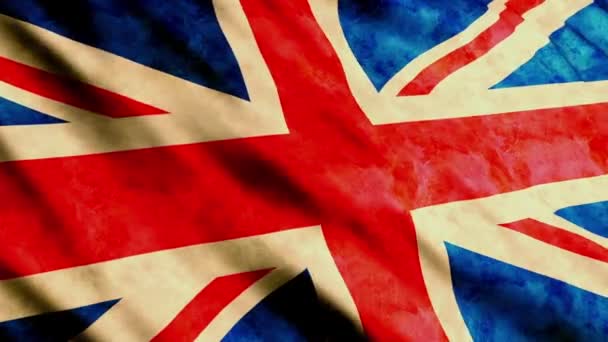 Spojené království Velké Británie vlajka — Stock video