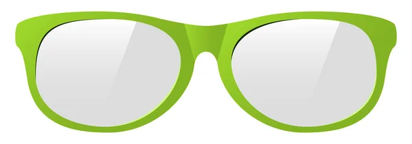 Vector green eyeglasses — Stock Vector