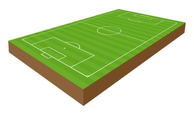 vektör futbol sahası