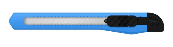 Vector azul snap off cuchillo — Vector de stock