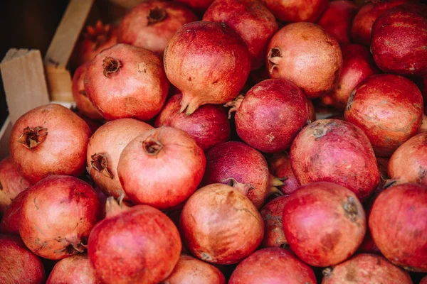 Granadas Frescas Mercado — Foto de Stock