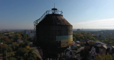 Su teknoloji Kulesi: Mykolayiv, Ukrayna Hava görünümünü ve eski bir metal tarafında