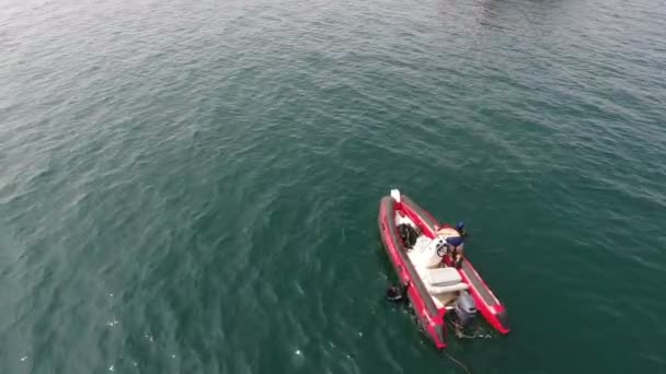 Exploración Del Océano Mar Por Buceadores Preparación Después Bucear Entre — Vídeo de stock