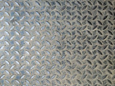 Arka planda çelik plaka.